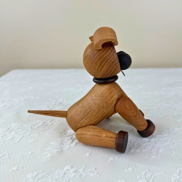 Spring Copenhagen Happy Wooden Dog Figurine Danish Design - In Box - Picture 6 of 10